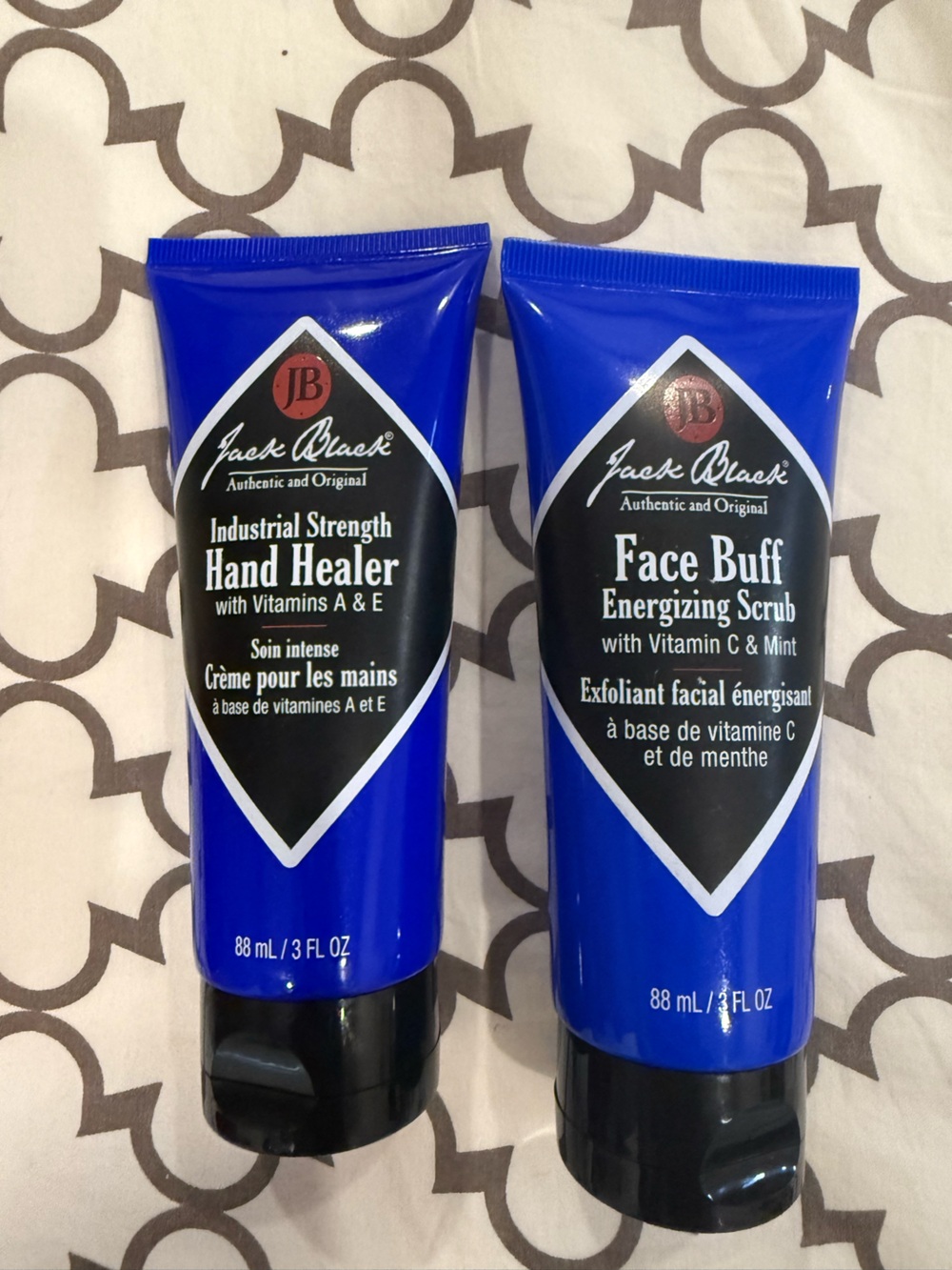 Jack Black Face Buff & Hand Healer Duo - Blue Tubes